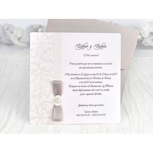 Invitatie nunta cu elemente ornamentale cod 39117