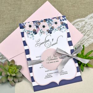 Invitatie nunta cu tematica florala cod 39609
